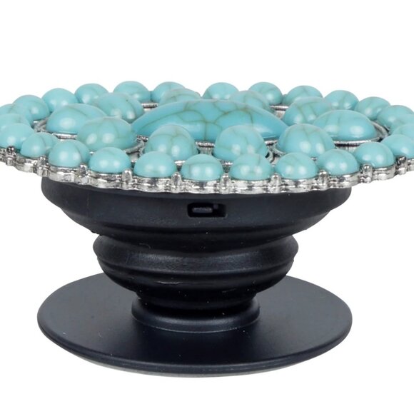 Myra Blue Opals Silver and Turquoise Phone Socket Kickstand - New - Picture 4 of 5